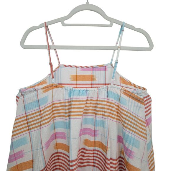 Lou & Grey For Loft Stripe Multicolor Oversized Dress With Stains And Pockets XS - Picture 5 of 11